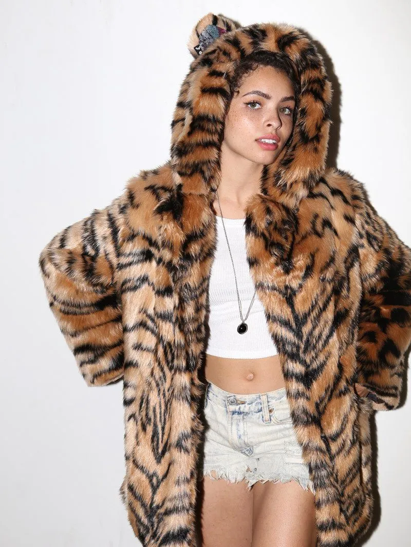 Tiger Faux Fur SpiritHood Coat