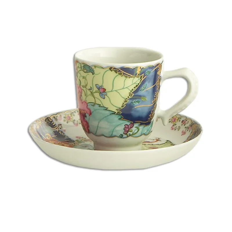 Tobacco Leaf Demitasse Cup & Saucer