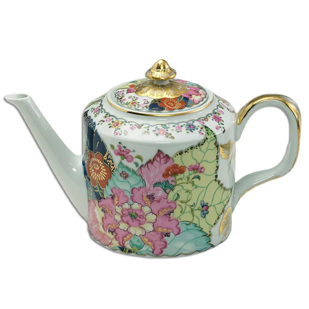 Tobacco Leaf Fine Hard Porcelain Teapot