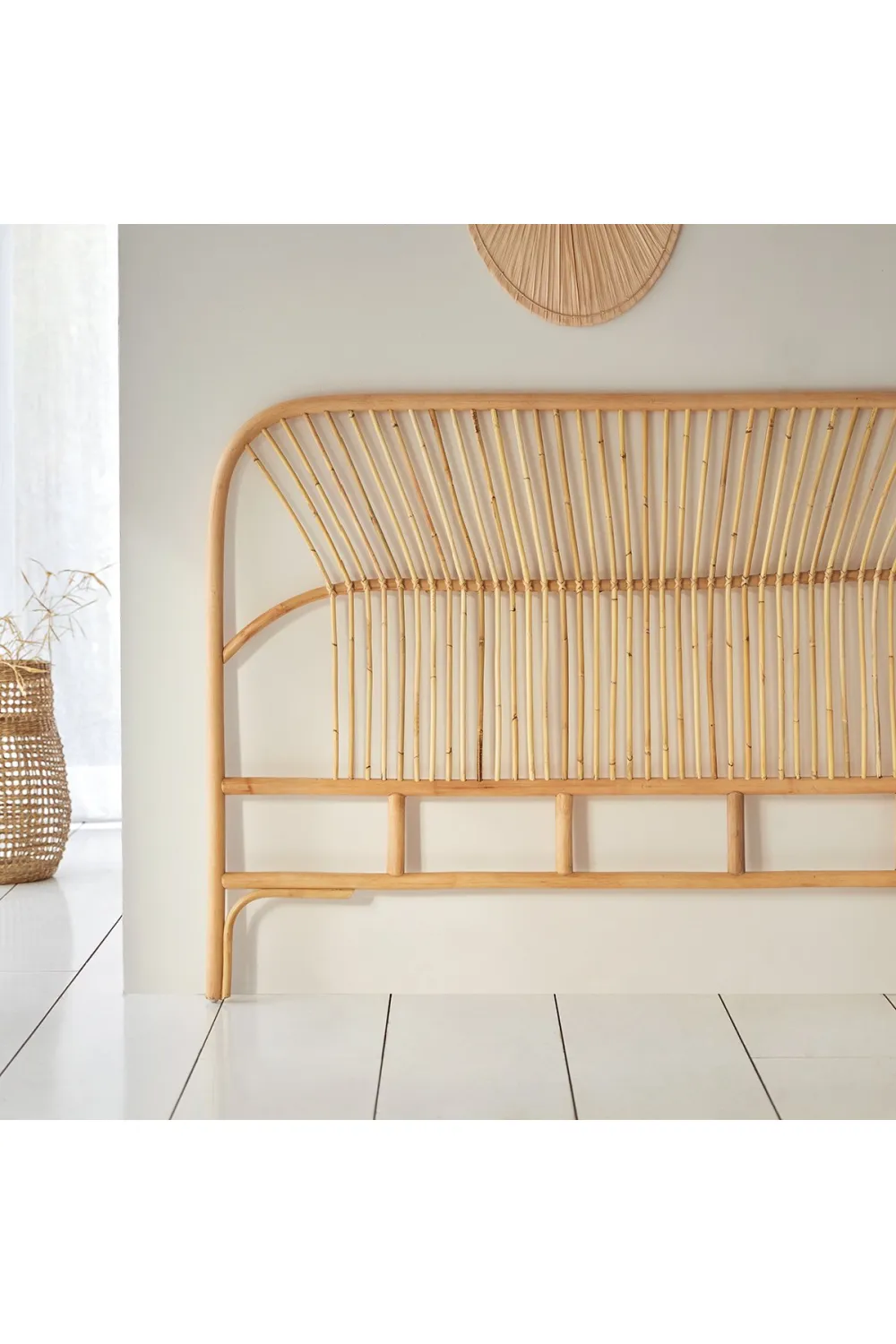 Vertical Pattern Rattan Headboard | Tikamoon Colette