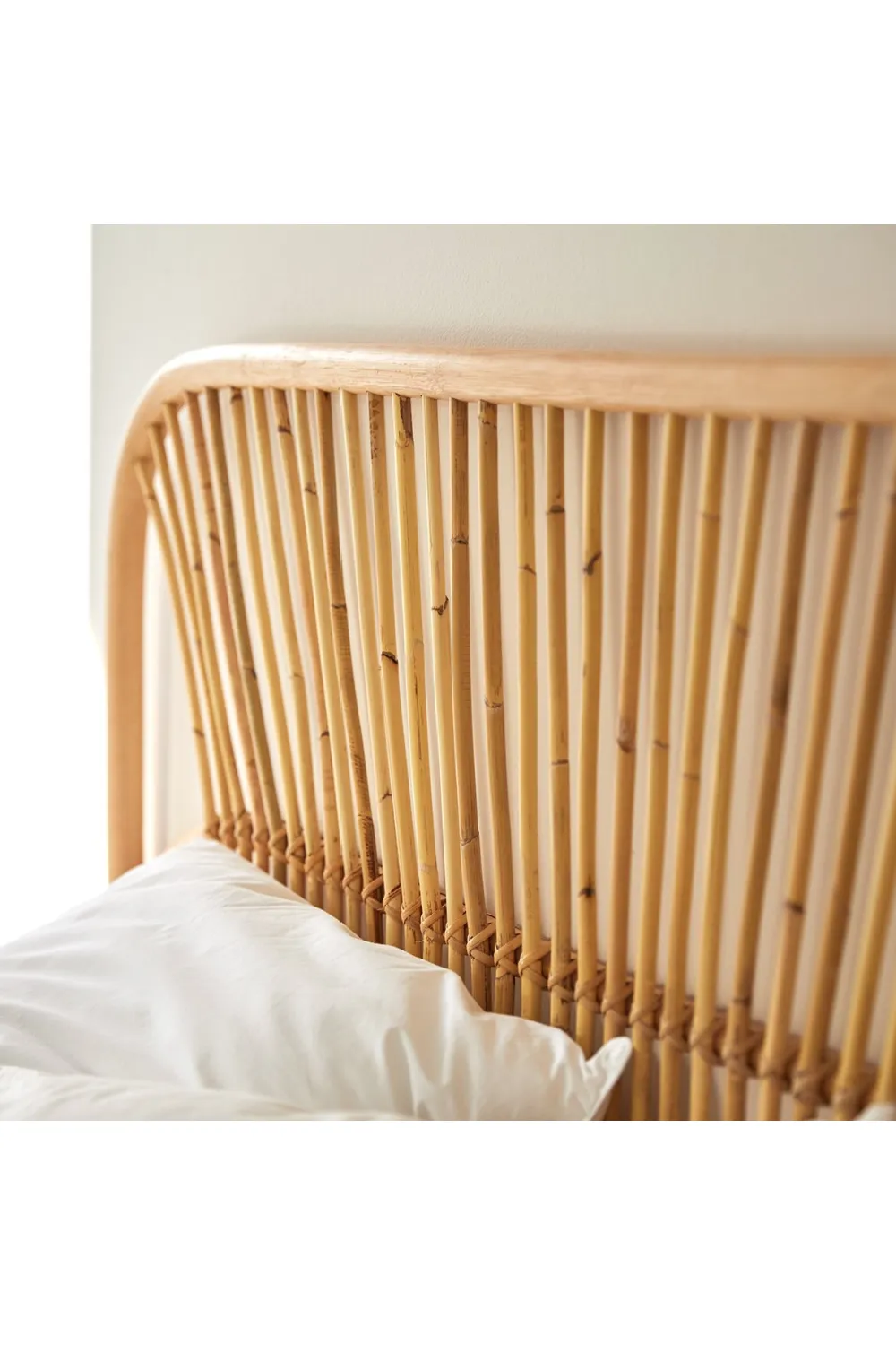 Vertical Pattern Rattan Headboard | Tikamoon Colette