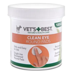 Vets Best Clean Eye Round Pads