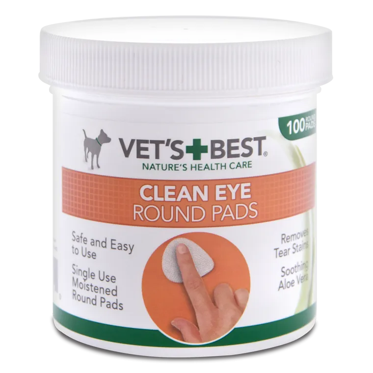 Vets Best Clean Eye Round Pads