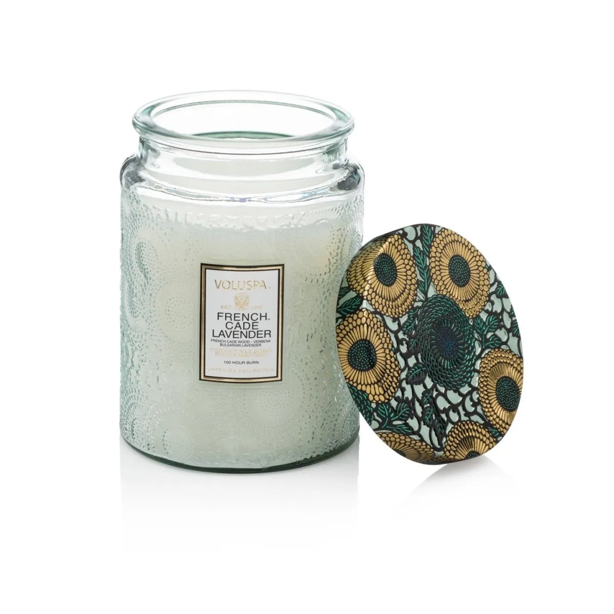 Voluspa French Cade Lavender 100 Hour Candle