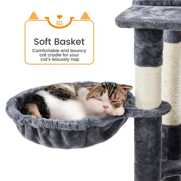 Yaheetech Tall Cat Tree 71.5in Multi-Level Cat Tower